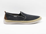 Slip-on suede picado gris