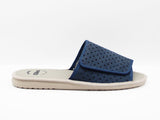 Be gomus-velcro plantilla transpirable suede circular marino