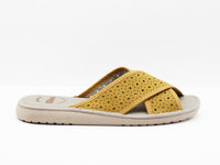 Be gomus-tiras suede corazones plantilla transpirable mostaza