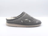 6924 Be gomus-zueco dama flores bordadas gris