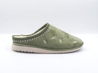 6924 Be gomus-zueco dama flores bordadas kaki