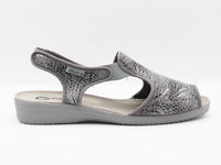 Sandalia elásticos macao gris