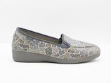 Mocasín elásticos jirafa azul