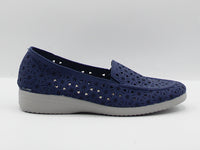 Mocasín elásticos suede jeans