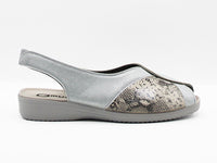 Sandalia cruzada kendra gris