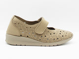 Merceditas traba suede beig