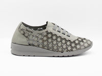 Deportivo cordones elásticos micro stella gris