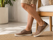 Blucher de suede picado tabaco - Garrido Muro